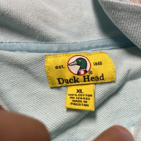 Duck Head Men's Size XL Golf Polo Green Short Sleeve Casual Cotton Shirt - Picture 5 of 9